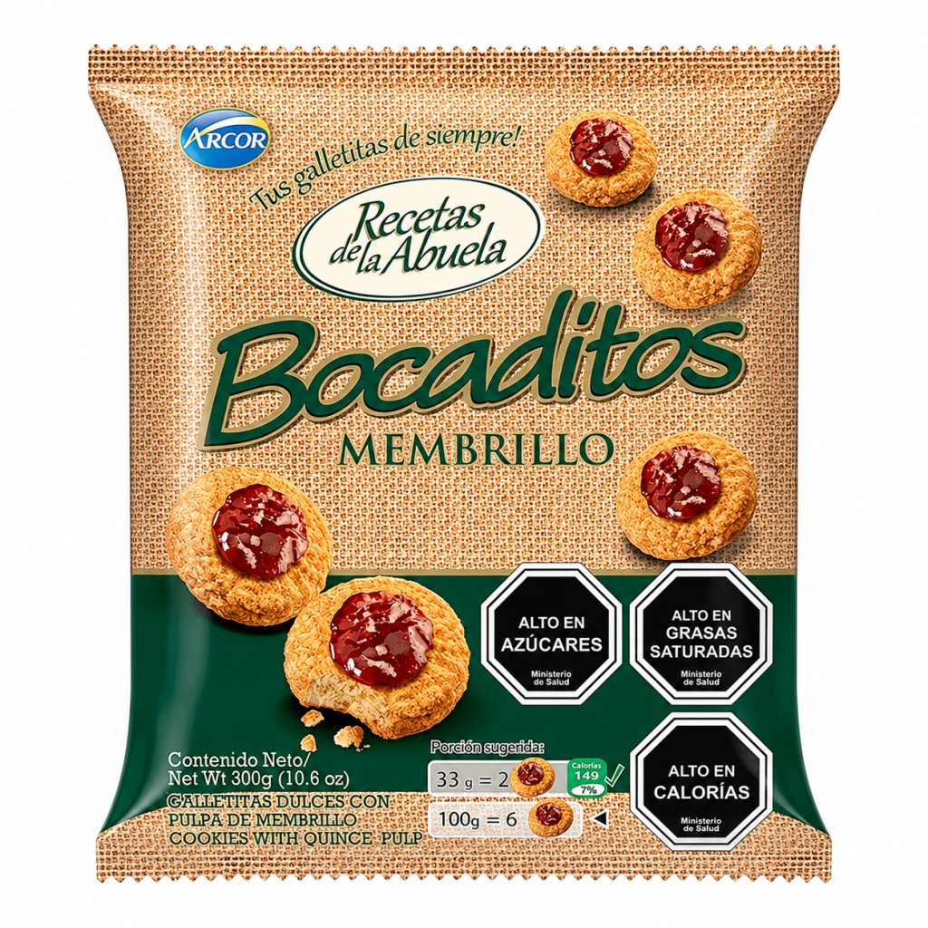 Bocaditos Membrillo Bolsa 300g
