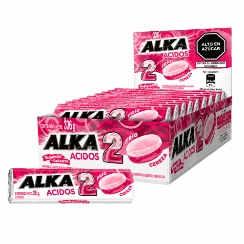 Alka 2 cereza caja 12 unidades.