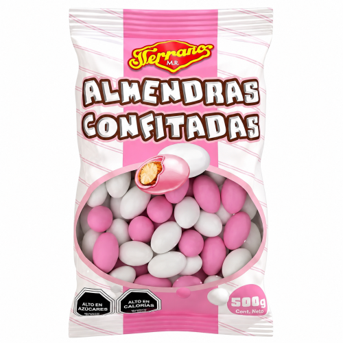 Almendras confitadas bolsa 500 gramos.