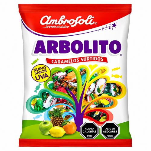 Caramelos arbolito bolsa 430 gramos.