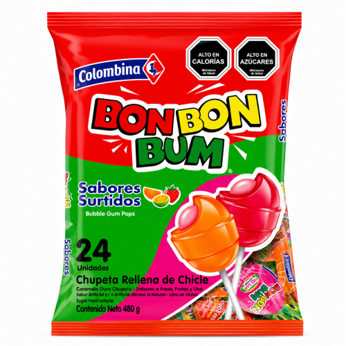 Coyac bom bom bum surtido bolsa 24 unidades.