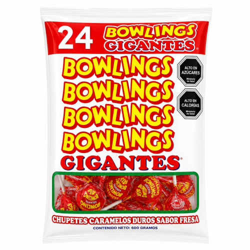 Coyac bowling gigantes bolsa 24 unidades.