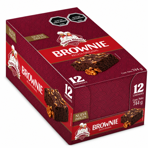 Brownie caja 12 unidades.