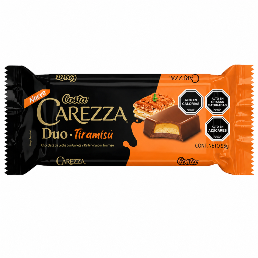 Carezza duo tiramisú 95 gramos.