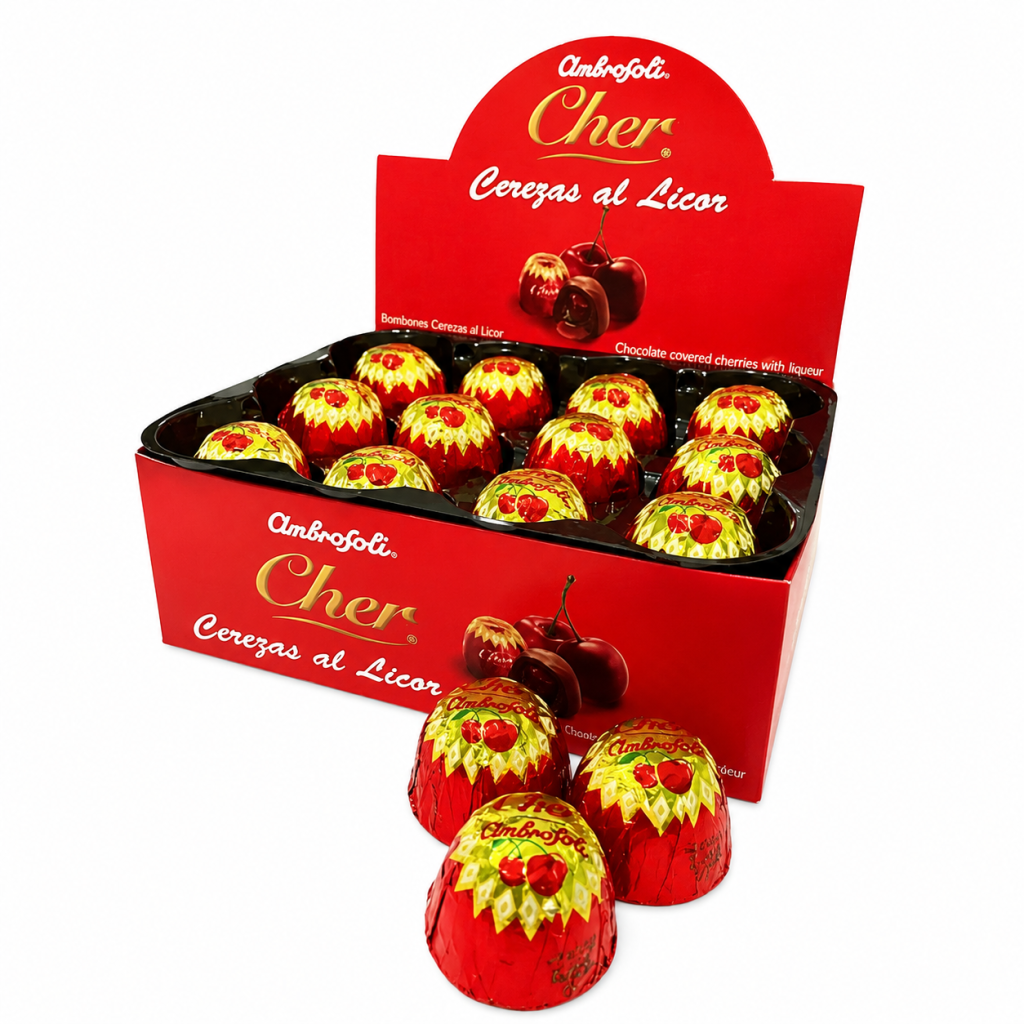 Cerezas al licor caja 24 unidades