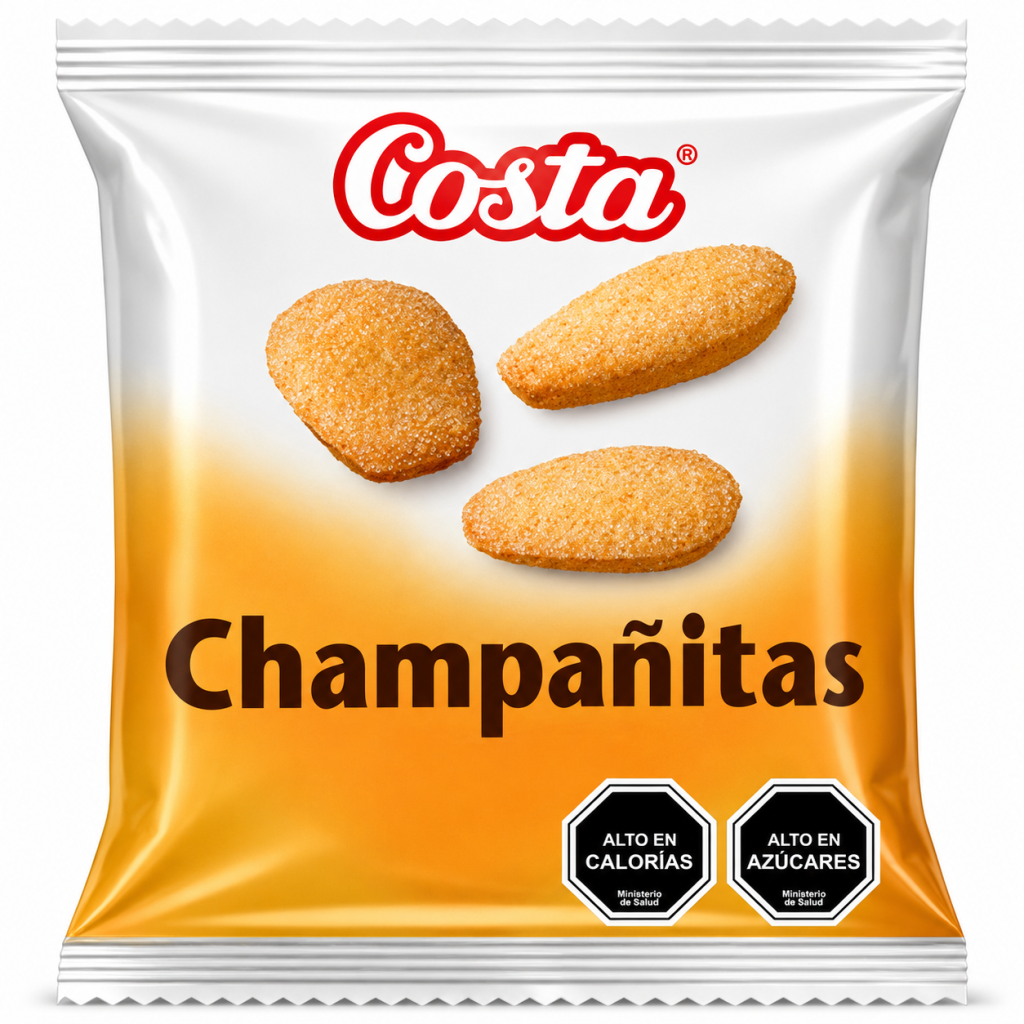 Champañitas bolsa 85 gramos.