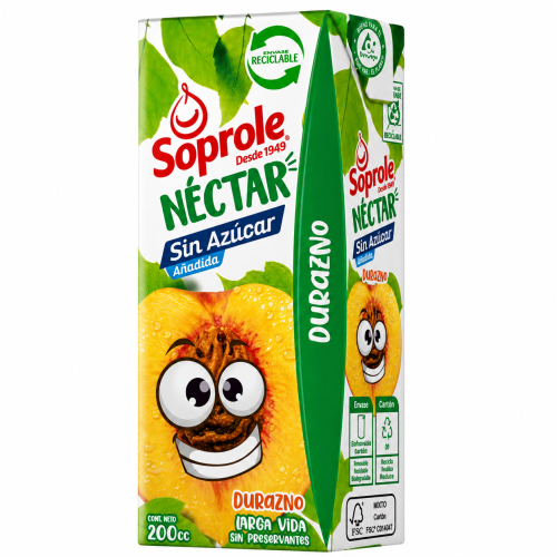 Néctar durazno pack 6 unidades.