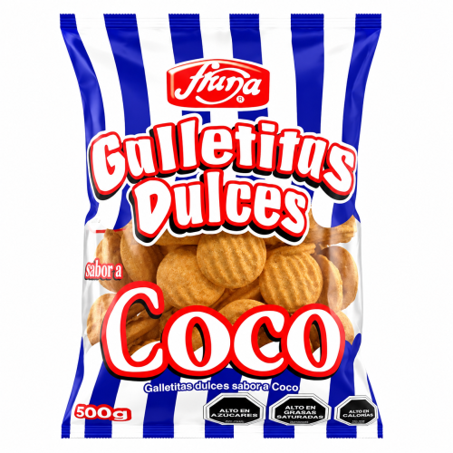 Galletas Sabor Coco Bolsa 500g