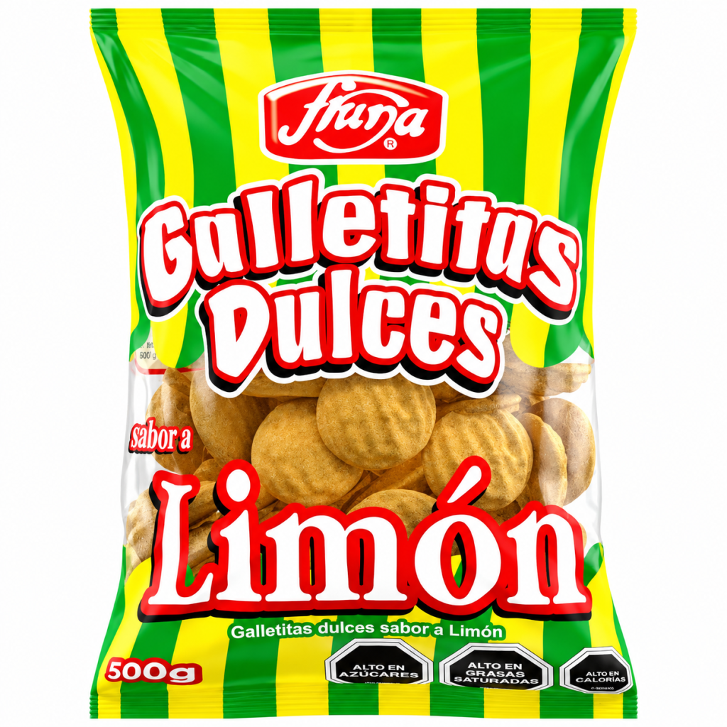 Galletas Sabor Limón Bolsa 500g