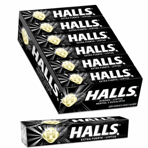 Halls strong caja 12 unidades.