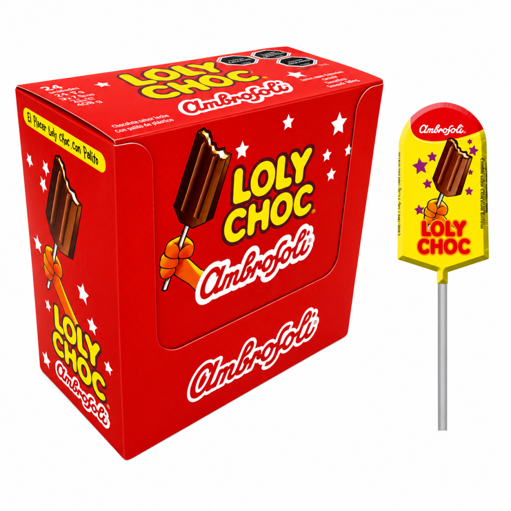 Loly choc caja 24 unidades.
