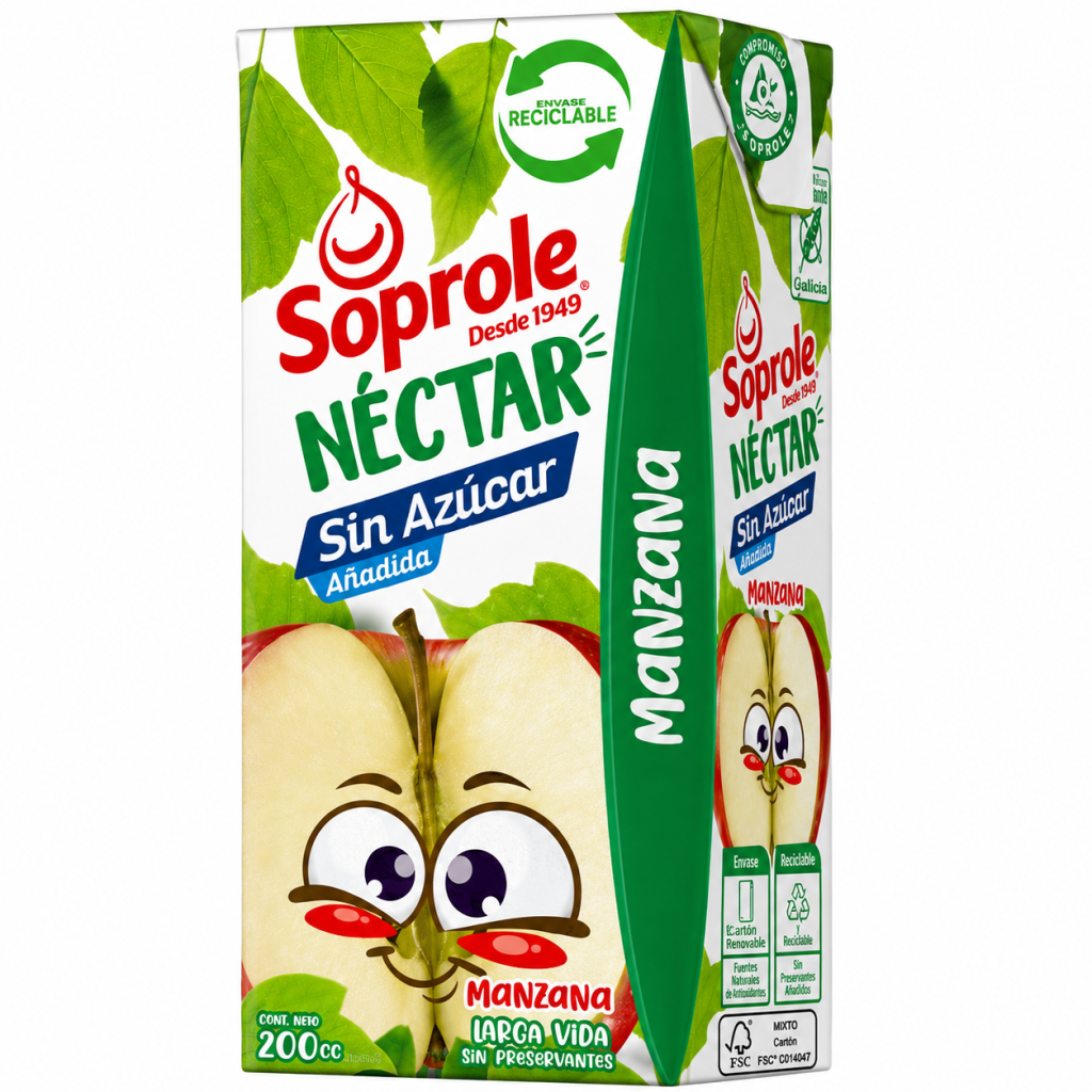 Néctar manzana pack 6 unidades.
