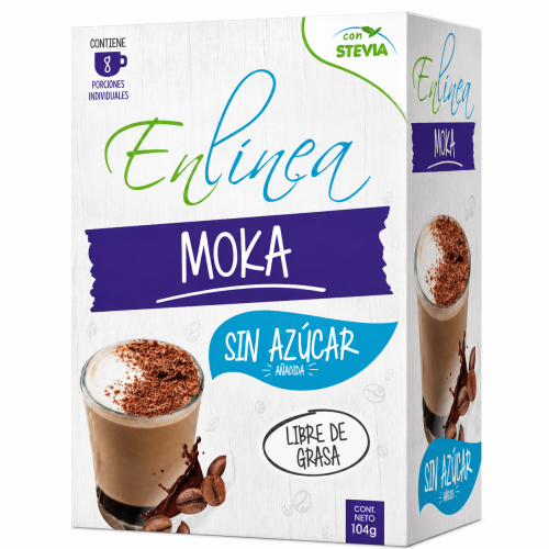 Cafe mokka en linea caja 8 unidades.
