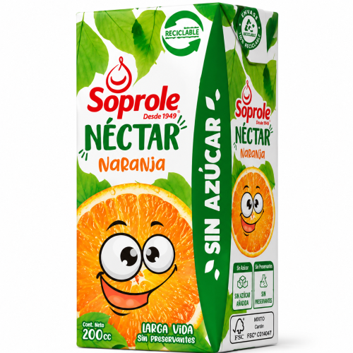 Néctar naranja pack 6 unidades.