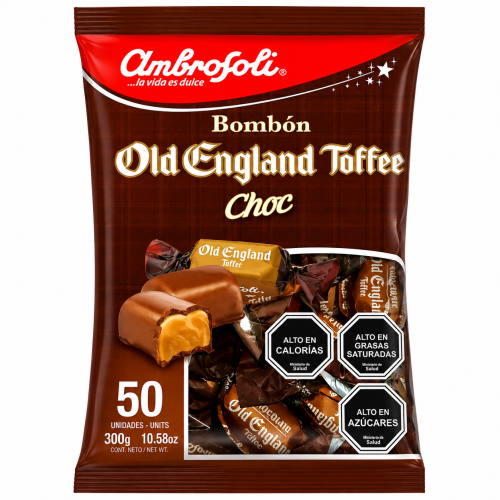 Old england toffee choc bolsa 300g