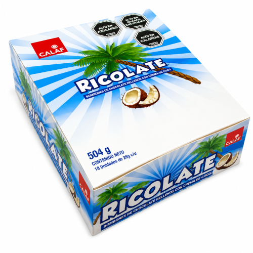 Ricolate caja 18 unidades.