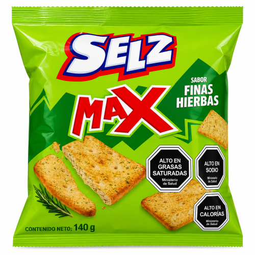 Selz max finas hierbas 140 gramos.