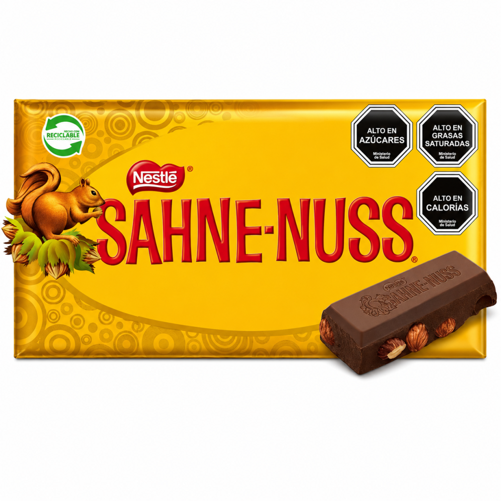 Sahne-nuss 250 gramos.