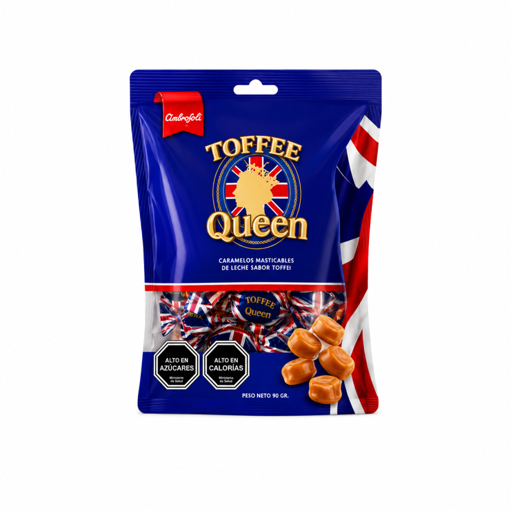 Toffee queen bolsa 90 gramos.