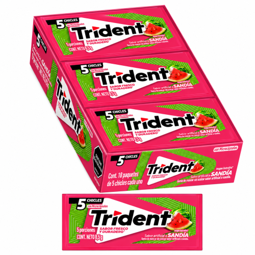 Chicle Trident Sandia Display 18 Unidades